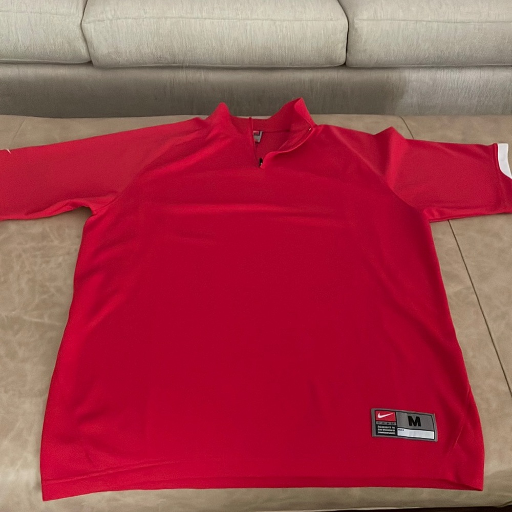 Nike Mens M FitDri Red Team Cage Jacket like New